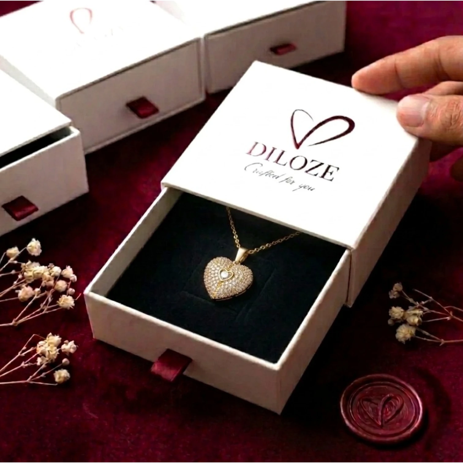 open heart necklace (2)