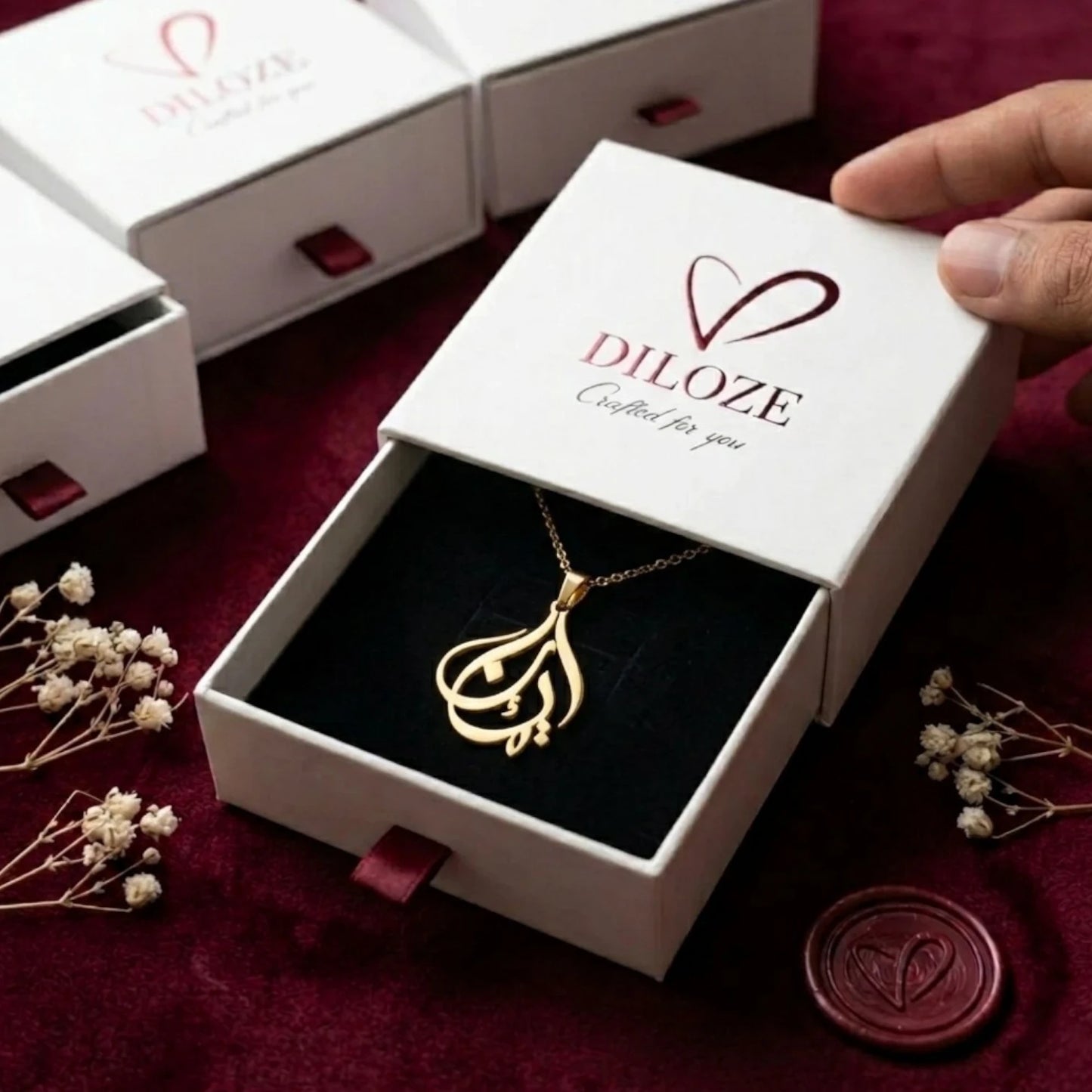 Custom urdu script calligraphy Name necklace (2)