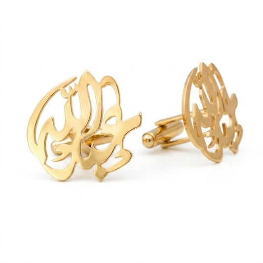 Custom Arabic Calligraphy Name Cufflinks Studs