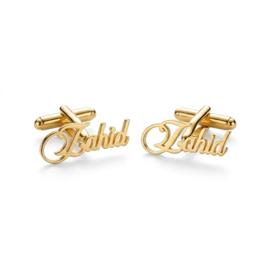 custom name cast cufflinks for men