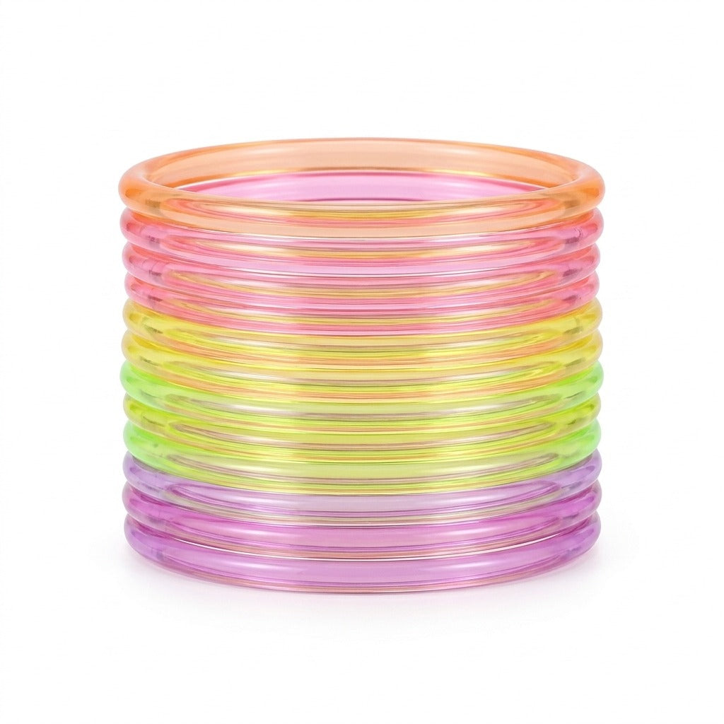 multicolor jelly bangles women