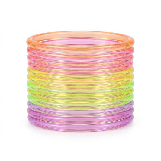 multicolor jelly bangles women