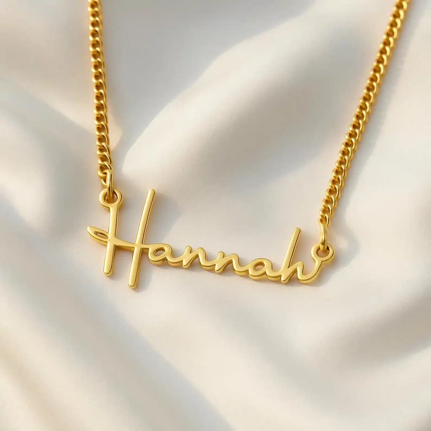 Custom Name Necklace | 14K Gold Plated Personalised Gift for Her