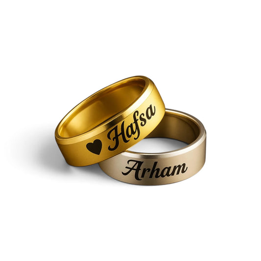 Custom Engraved Band Ring | Personalised Men's & Women's Ring
