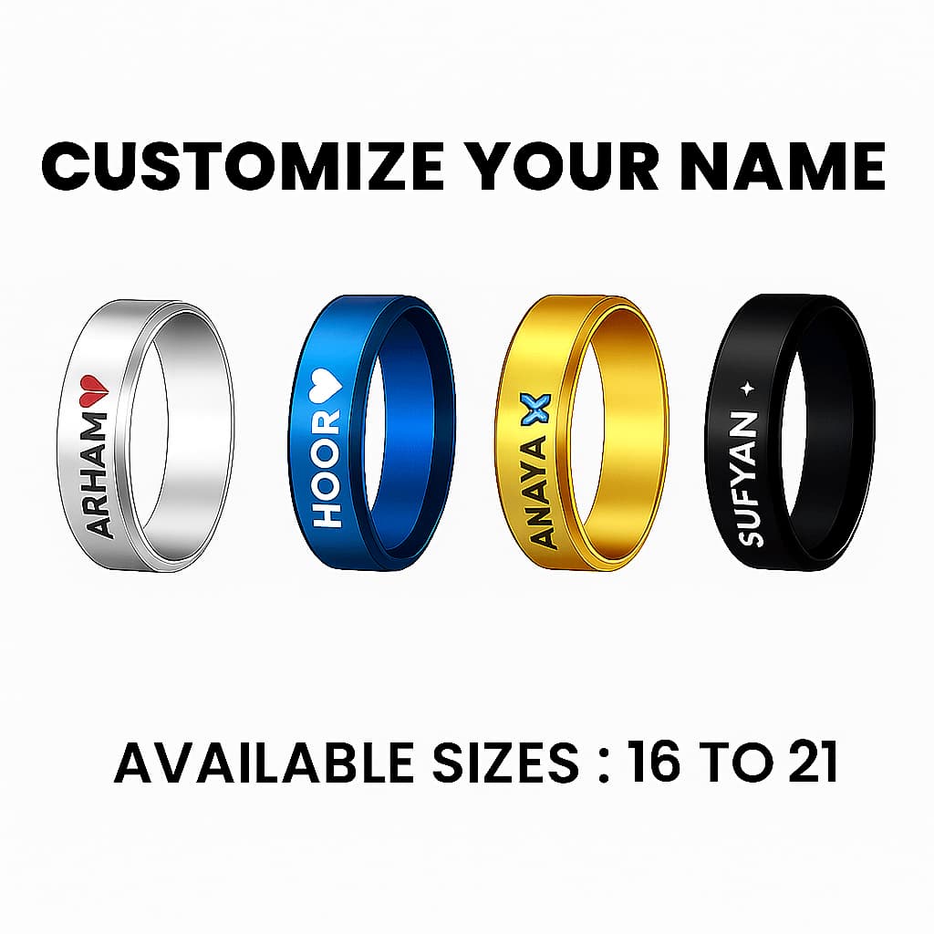 Personalized Bands in Multiple Colours and Sizes